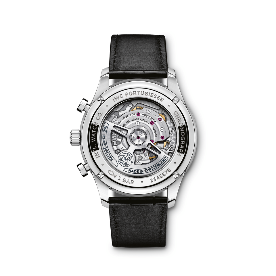 IWC Schaffhausen Portugieser Steel Chronograph 41mm Watch at David M Robinson