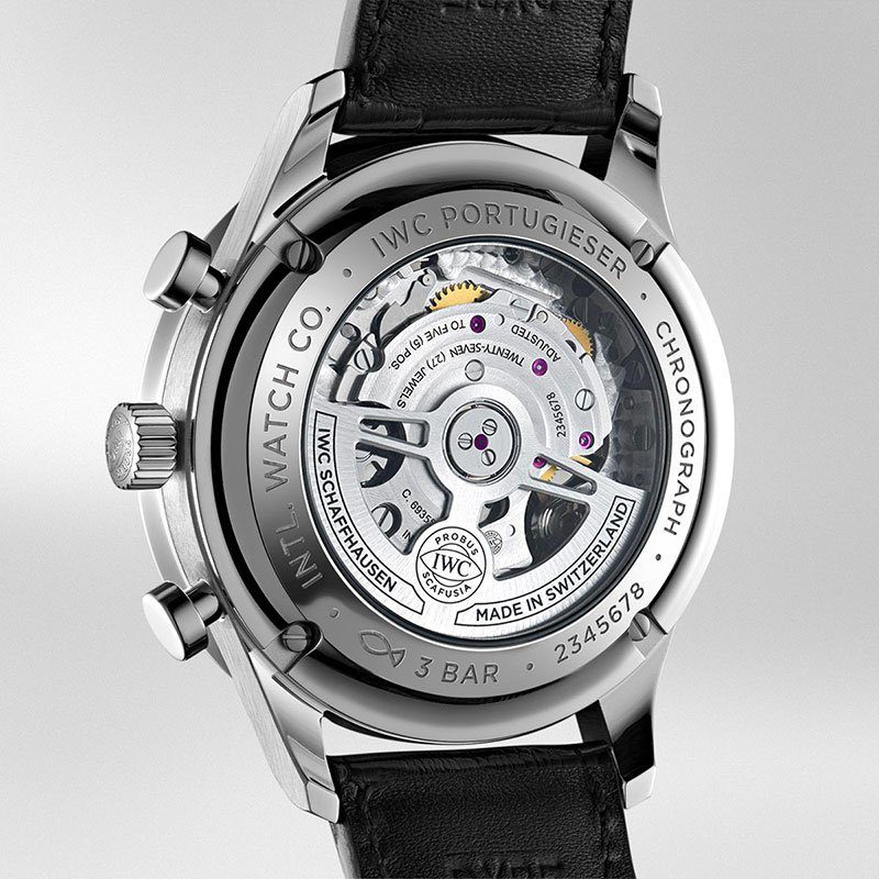 IWC Schaffhausen Portugieser Steel Chronograph 41mm Watch at David M Robinson