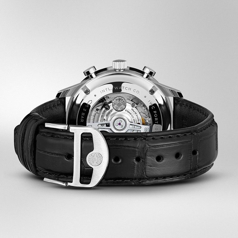 IWC Schaffhausen Portugieser Steel Chronograph 41mm Watch at David M Robinson