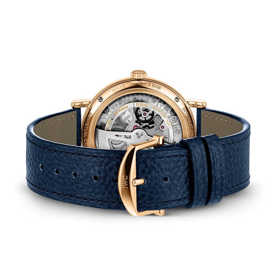 IWC Schaffhausen Portofino Perpetual Calendar 40mm Gold Watch at David M Robinson