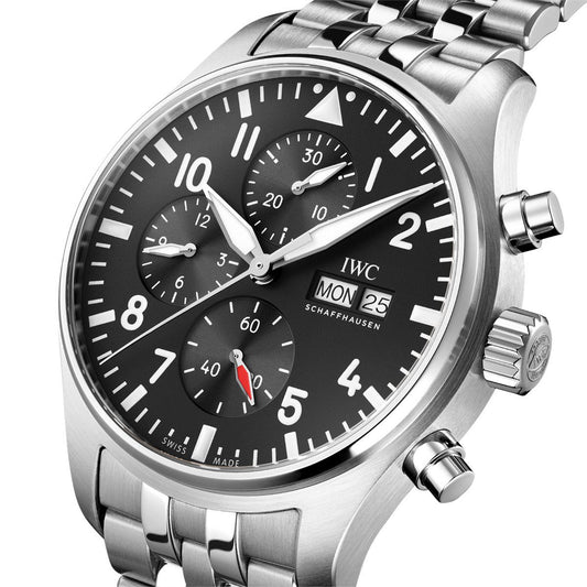 IWC Schaffhausen Pilot's Watch Chronograph at David M Robinson