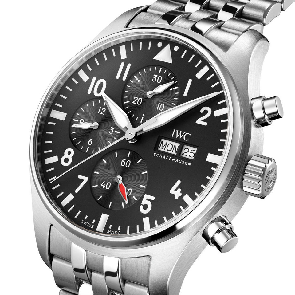 IWC Schaffhausen Pilot's Watch Chronograph at David M Robinson