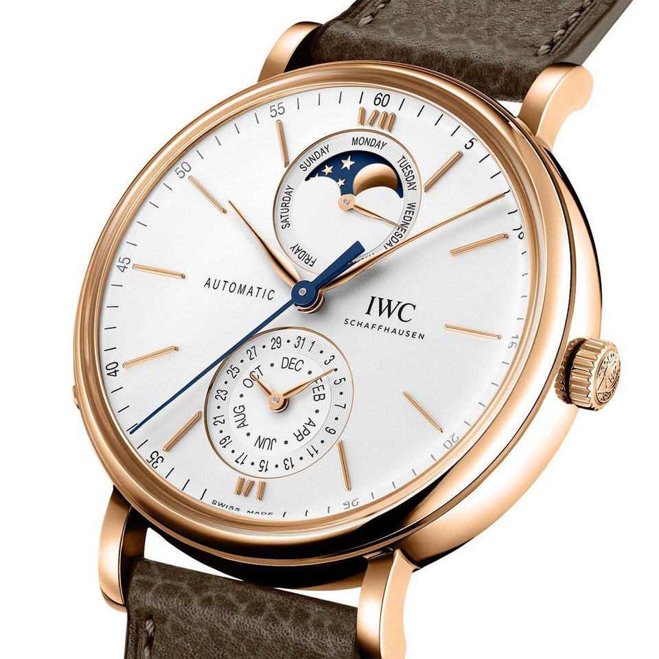IWC Schaffhausen Portofino Complete Calendar 41mm Watch at David M Robinson