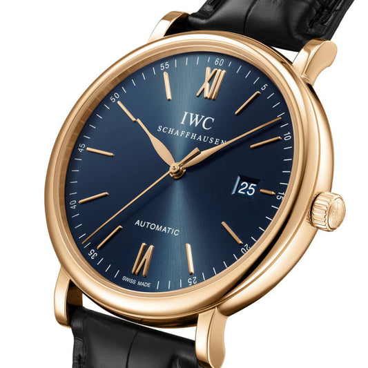 IWC Schaffhausen Portofino Automatic Gold 40mm Watch at David M Robinson