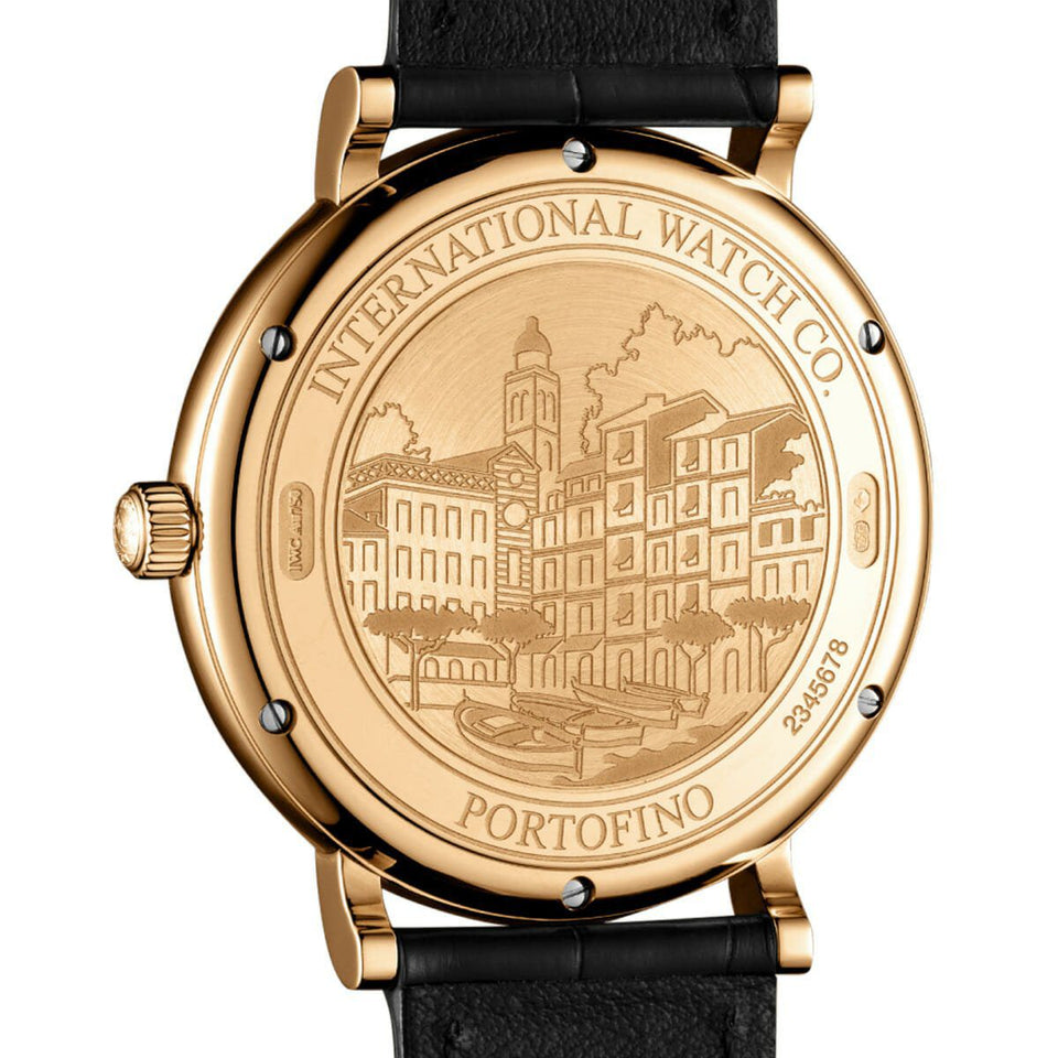 IWC Schaffhausen Portofino Automatic Gold 40mm Watch at David M Robinson