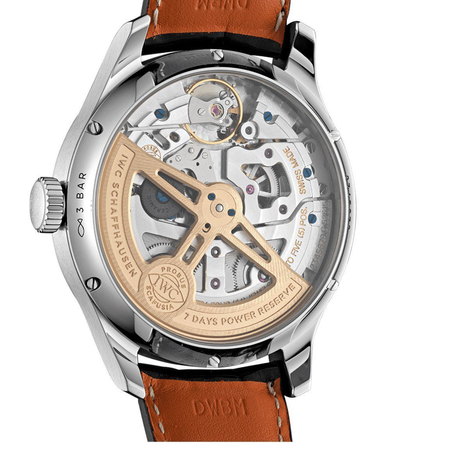 IWC Schaffhausen Portugieser Perpetual Calendar 44mm White Gold Watch at David M Robinson