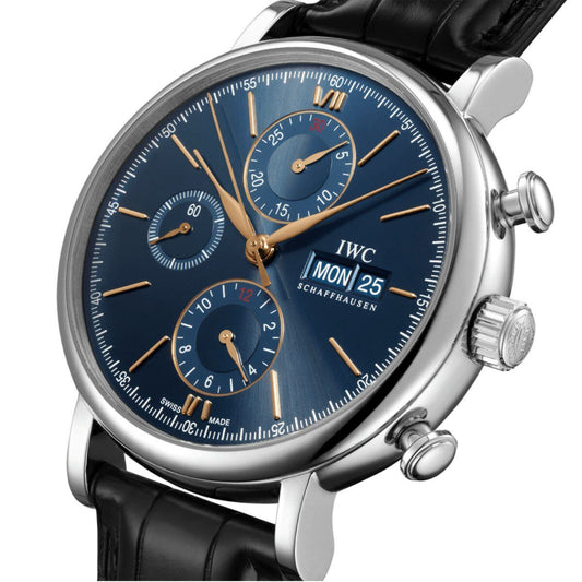 IWC Schaffhausen Portofino Chronograph 42mm Watch at David M Robinson