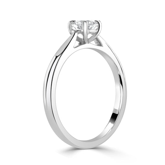 Round Brilliant Cut Platinum Ring