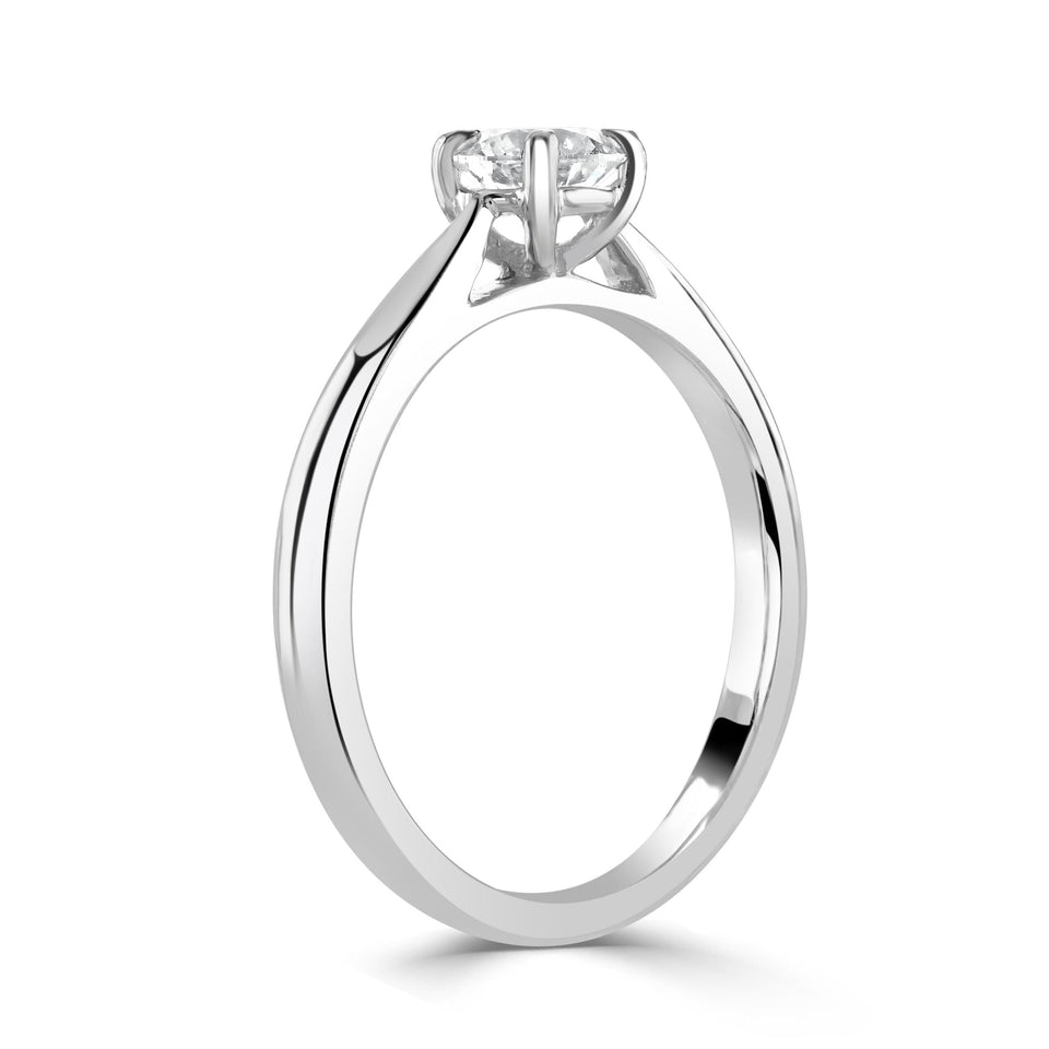 Round Brilliant Cut Platinum Ring
