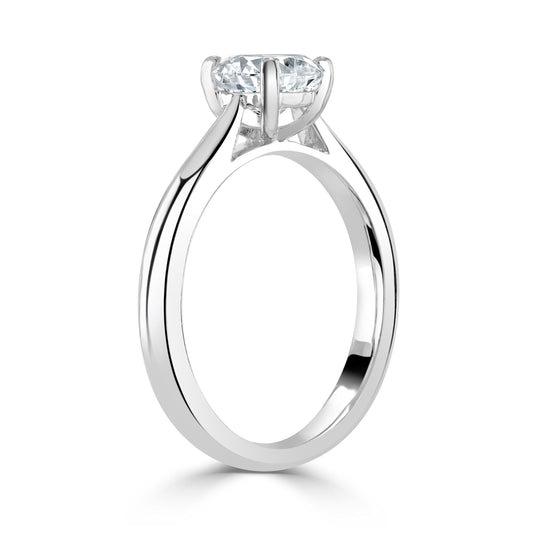 Cushion Cut Platinum Diamond Ring