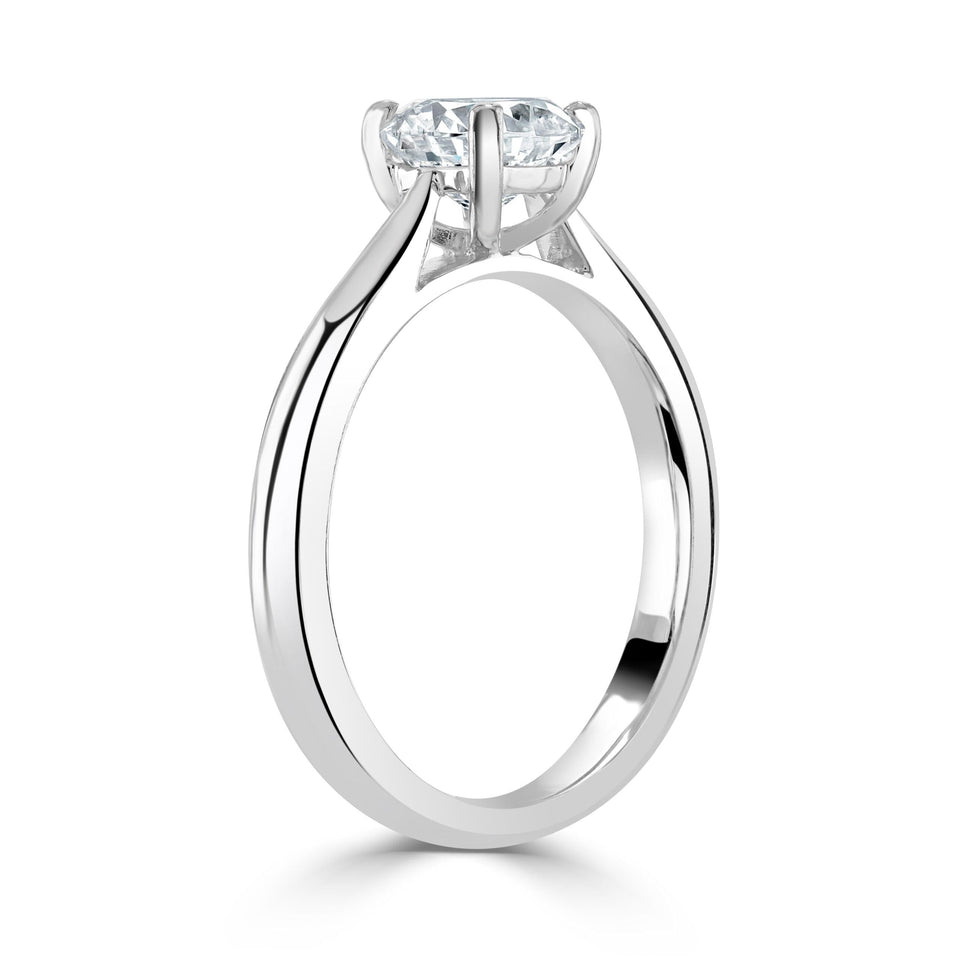 Cushion Cut Platinum Diamond Ring