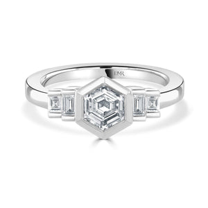 Geo Dreams Platinum Deco Ring