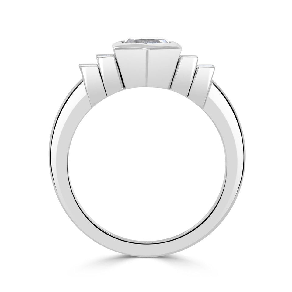Geo Dreams Platinum Deco Ring
