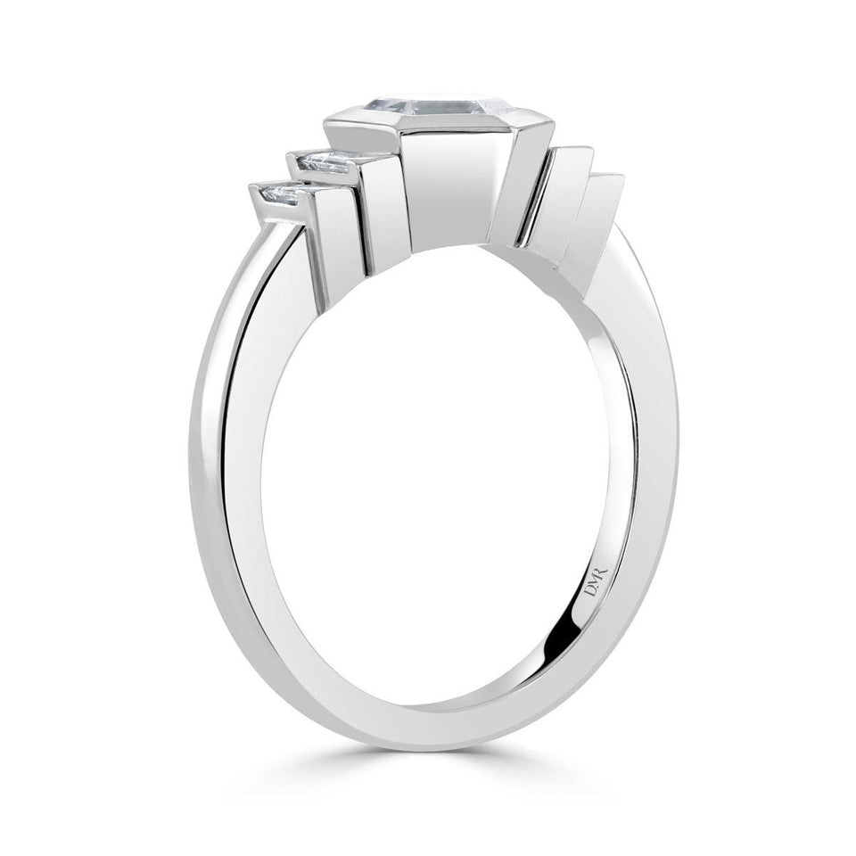 Geo Dreams Platinum Deco Ring