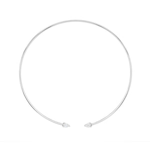 Ditto White Gold Pear Shape Diamond Collar