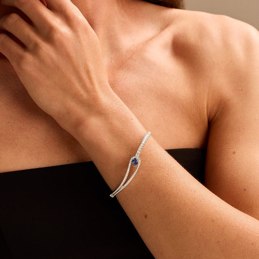 Platinum Sapphire Bangle at DMR