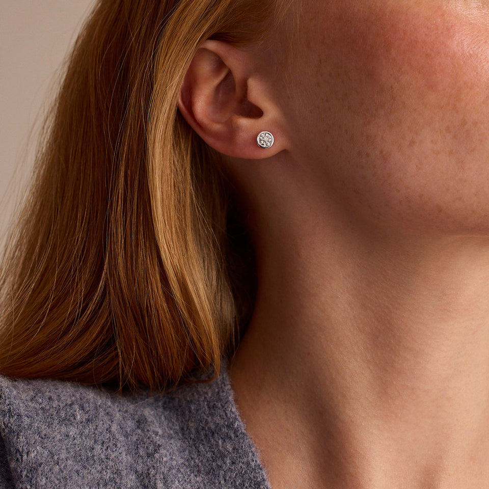 Day Diamonds Platinum Diamond Stud Earrings at David M Robinson