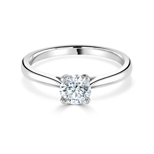 Round Brilliant Cut Diamond Platinum Ring