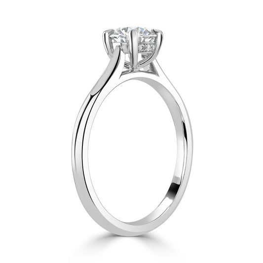 Round Brilliant Cut Diamond Platinum Ring