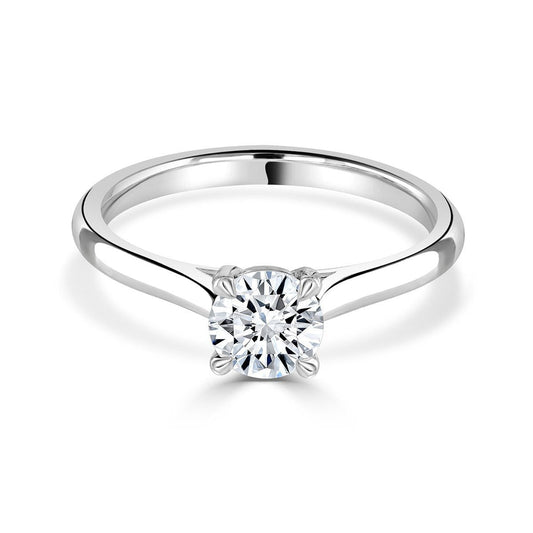 Round Brilliant Cut Diamond Platinum Ring
