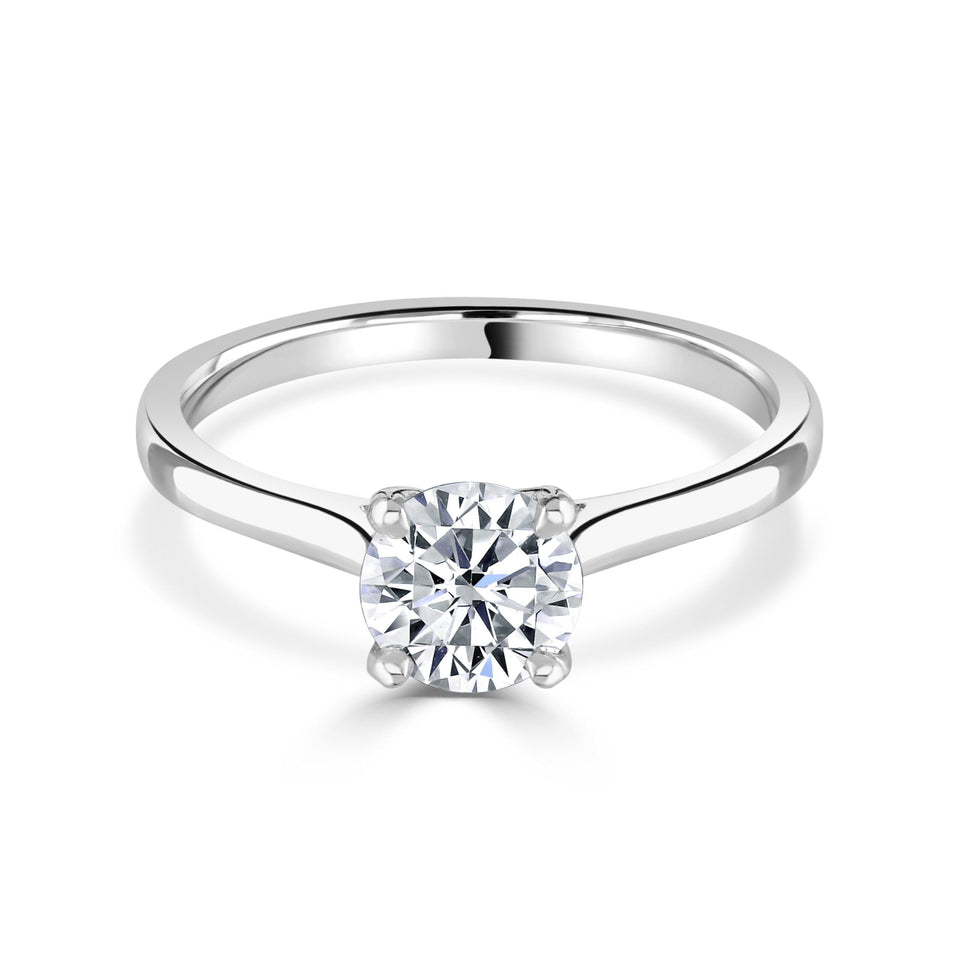 Round Brilliant Cut Diamond Platinum Ring