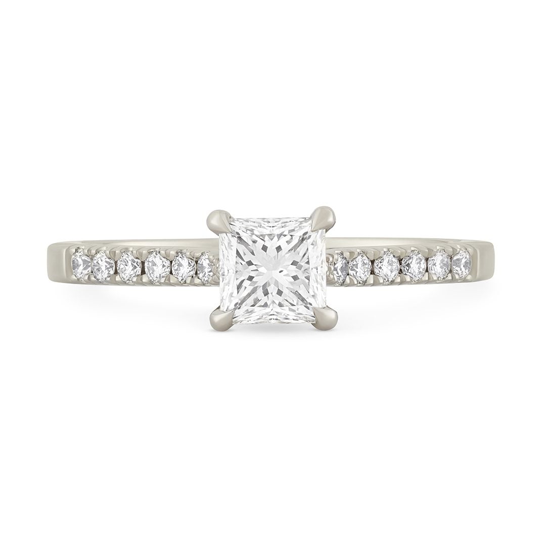 Platinum Princess Cut Diamond Ring at David M Robinson