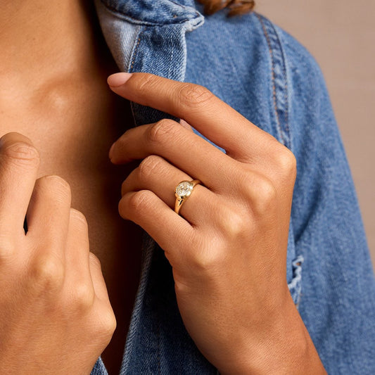 Yellow Gold Diamond Ring at DMR