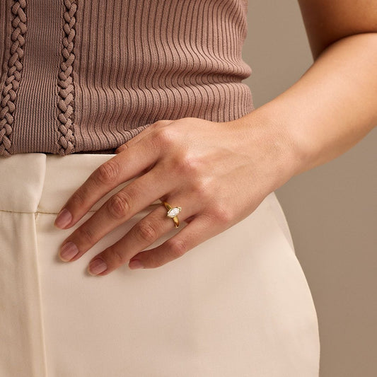 Yellow Gold Diamond Ring at DMR