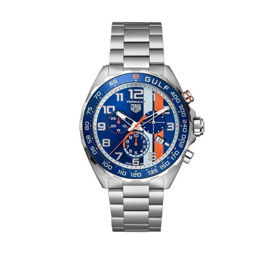 TAG Heuer Formula 1 x Gulf Chronograph 43mm Quartz Watch at David M Robinson