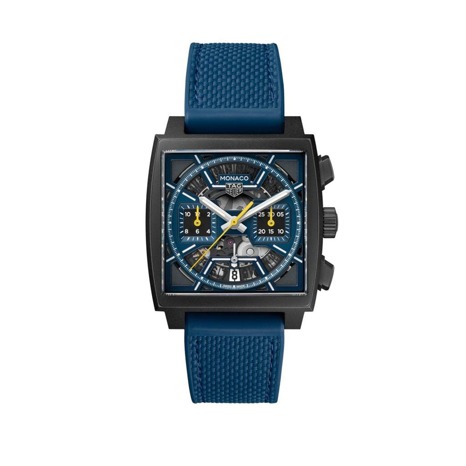 TAG Heuer Monaco Automatic Chronograph 39mm Watch at David M Robinson