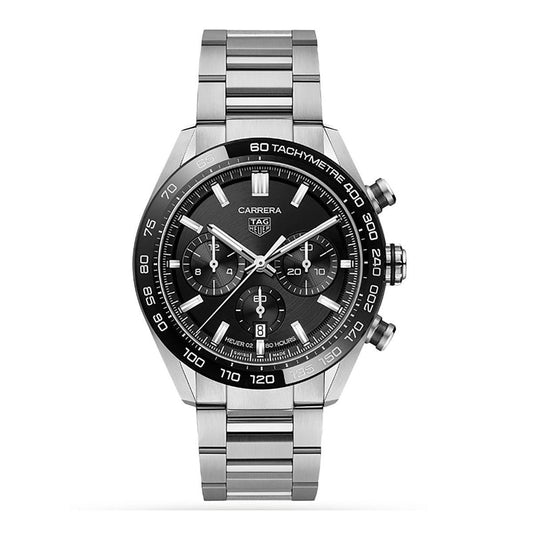 TAG Heuer Carrera Chronograph 42mm Steel Automatic Watch at David M Robinson