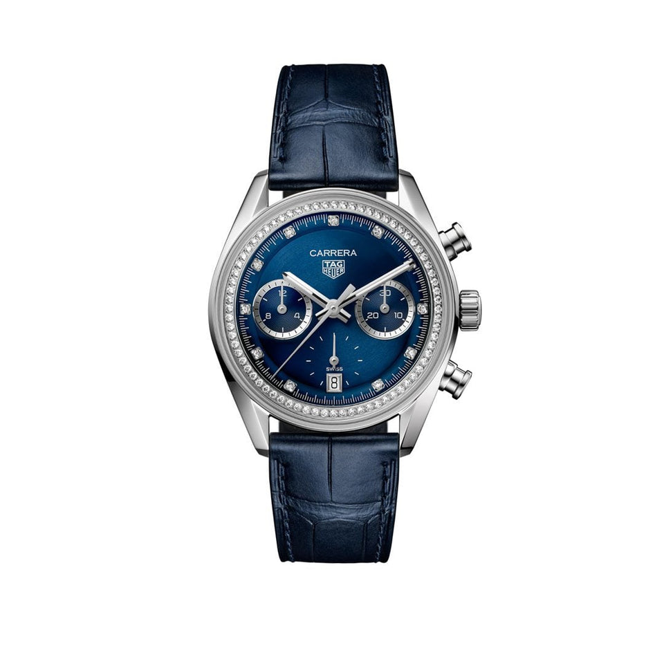 TAG Heuer Carrera Chronograph Steel 39mm Automatic Watch at David M Robinson