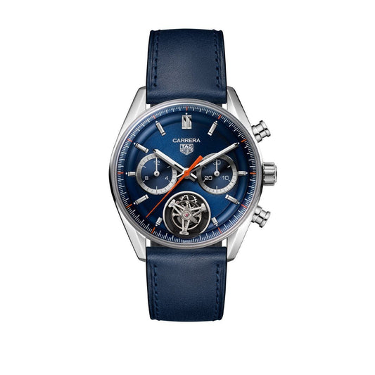 TAG Heuer Carrera Chronograph Tourbillon 42mm Watch at David M Robinson