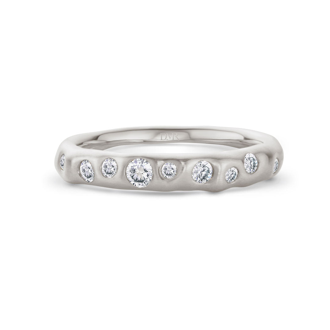 Cloud Nine Platinum Diamond Slim Ring at David M Robinson