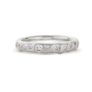 Cloud Nine Platinum Diamond Slim Ring