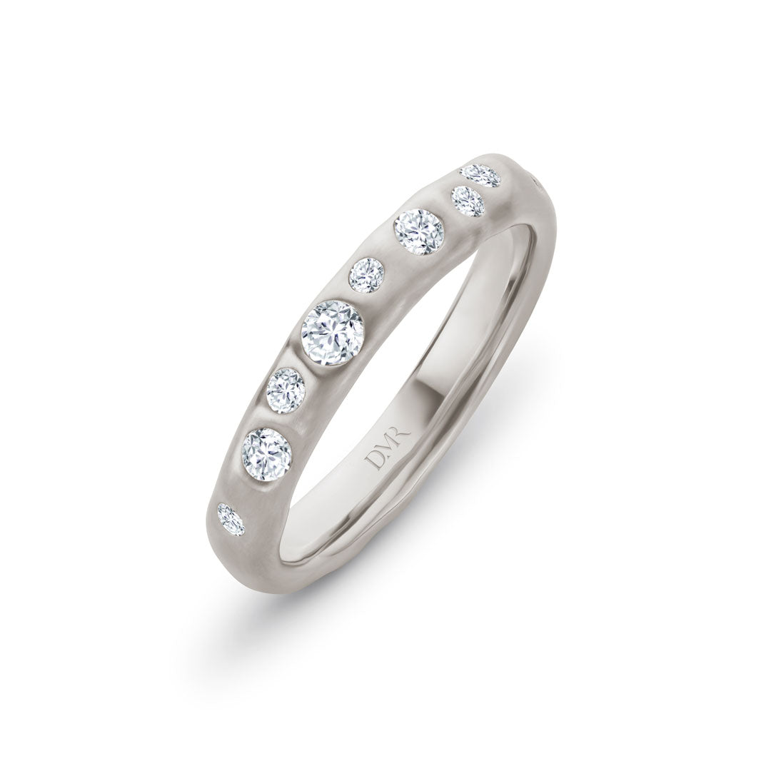 Cloud Nine Platinum Diamond Slim Ring at David M Robinson