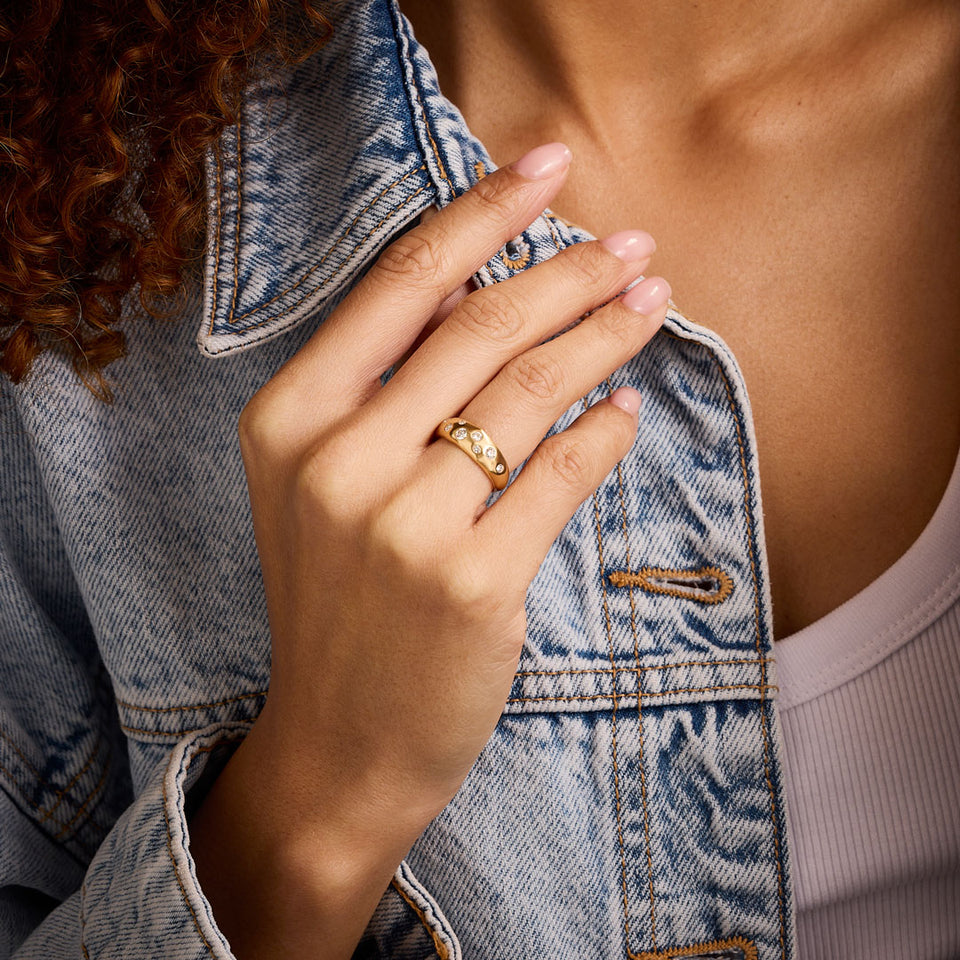 Cloud Nine 18ct Yellow Gold Diamond Ring at David M Robinson