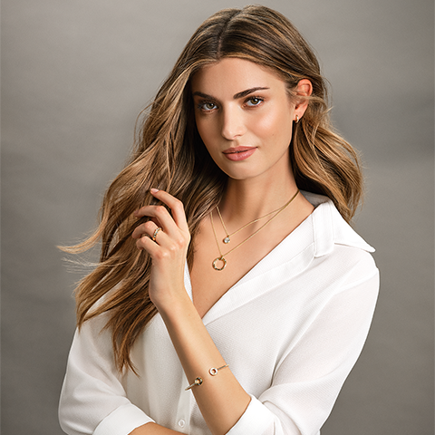 Cloud Nine Yellow Gold Slim Diamond Ring