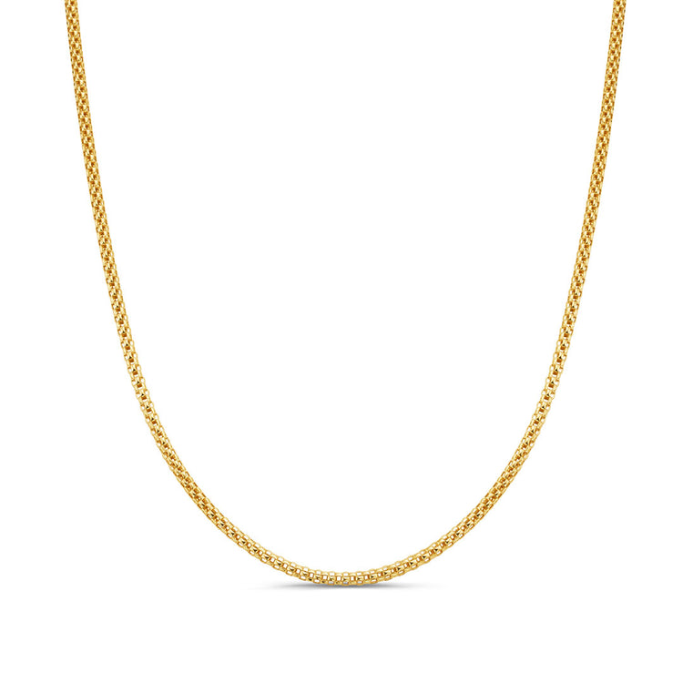 18ct Yellow Gold Woven Link Chain at David M Robinson
