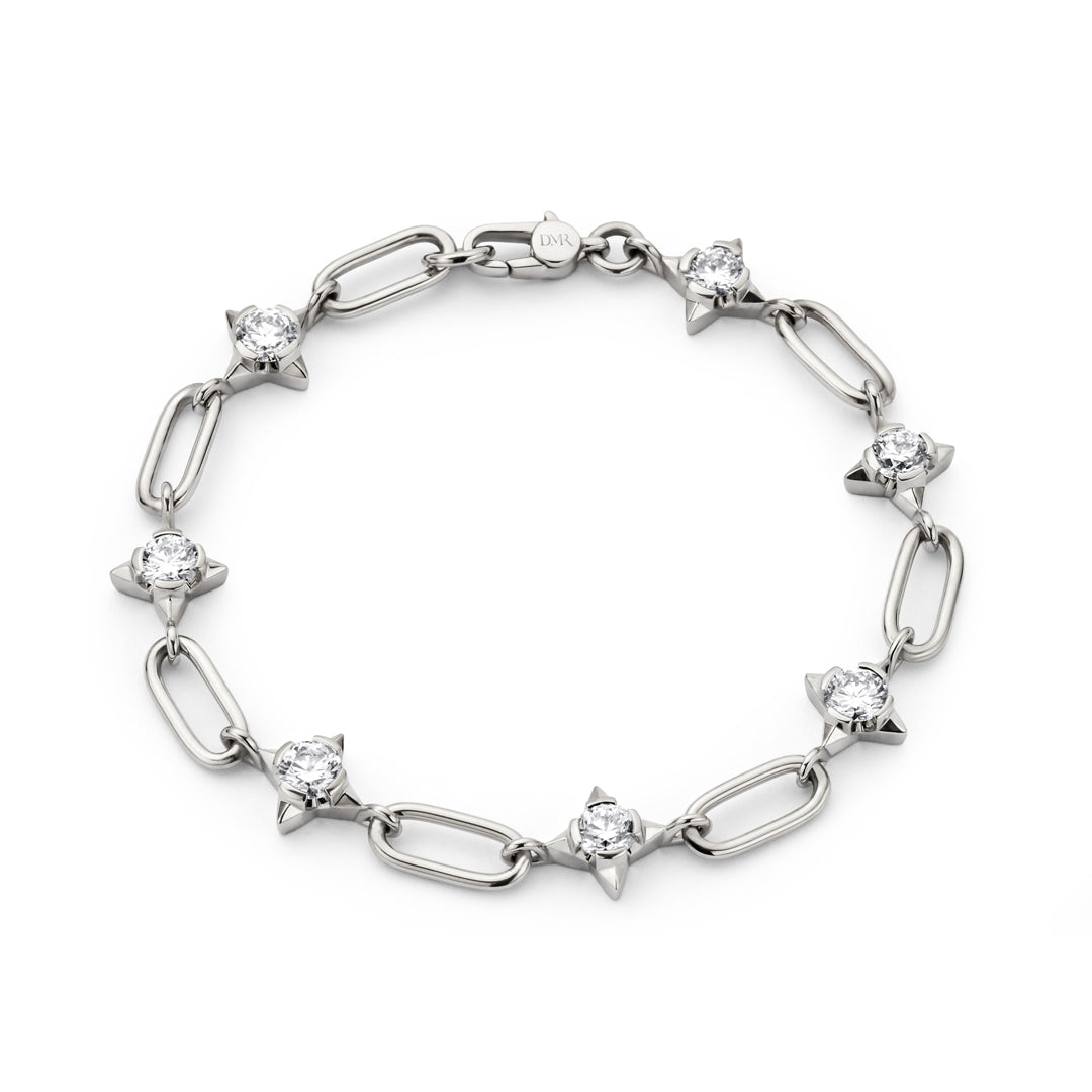 David M Robinson True North 18ct White Gold Diamond Bracelet