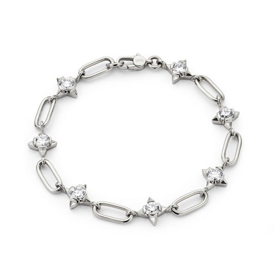 David M Robinson True North 18ct White Gold Diamond Bracelet