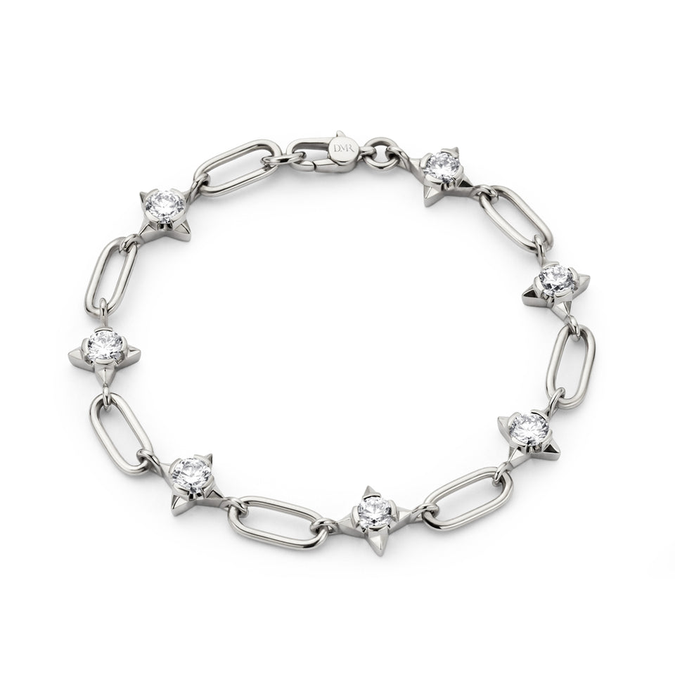 David M Robinson True North 18ct White Gold Diamond Bracelet