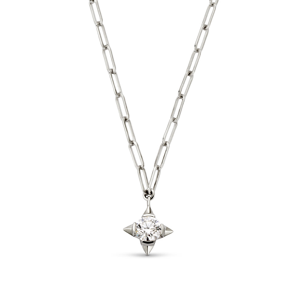David M Robinson True North 18ct White Gold Diamond Pendant