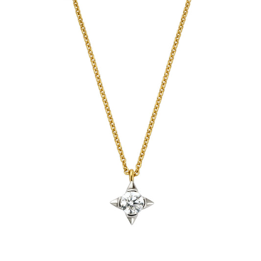 David M Robinson True North 18ct Yellow Gold Diamond Pendant