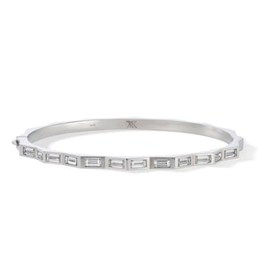 Altura 18ct White Gold 2.70ct Diamond Bangle