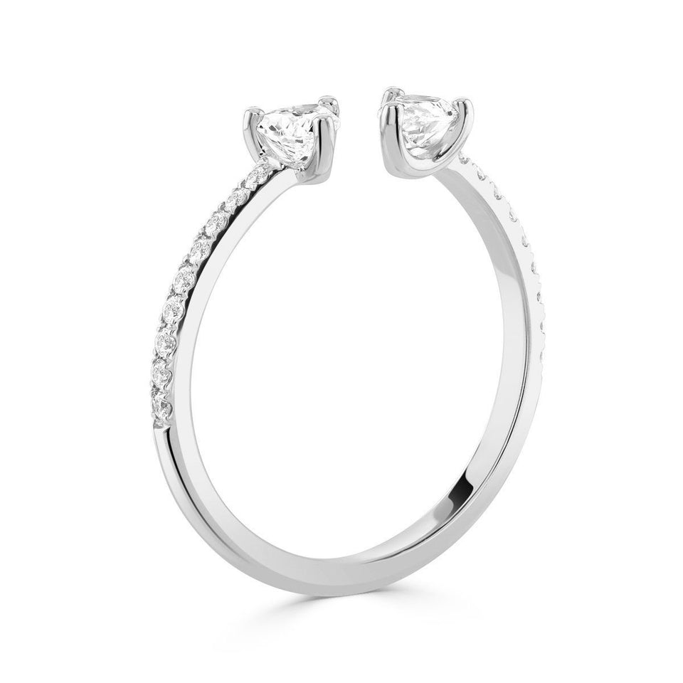 Ditto Platinum Pear Shape 0.63ct Diamond Ring at David M Robinson