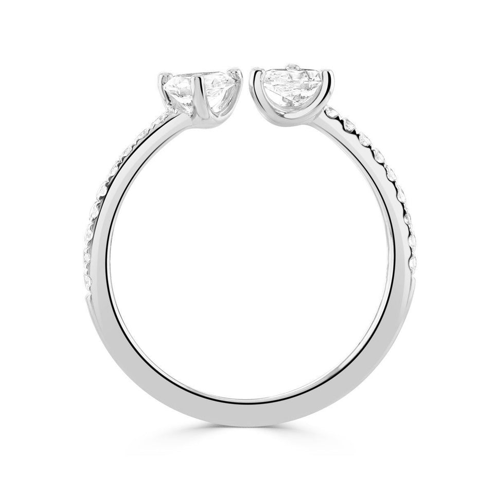 Ditto Platinum Pear Shape 0.63ct Diamond Ring at David M Robinson