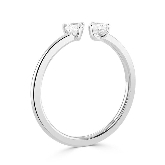 Ditto Platinum Pear Shape Diamond Ring at David M Robinson