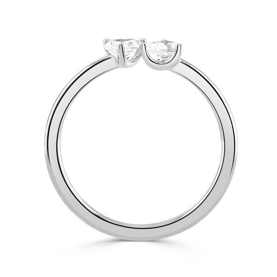 Ditto Platinum Pear Shape Diamond Ring at David M Robinson