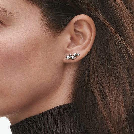 Georg Jensen Moonlight Grapes Silver Ear Cuffs at David M Robinson
